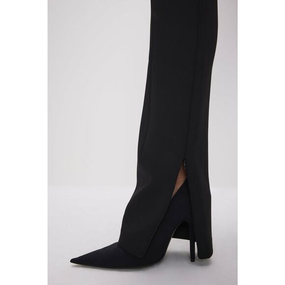 Good American Scuba Pull-On Slim Trousers Black - L - Picture 7 of 7